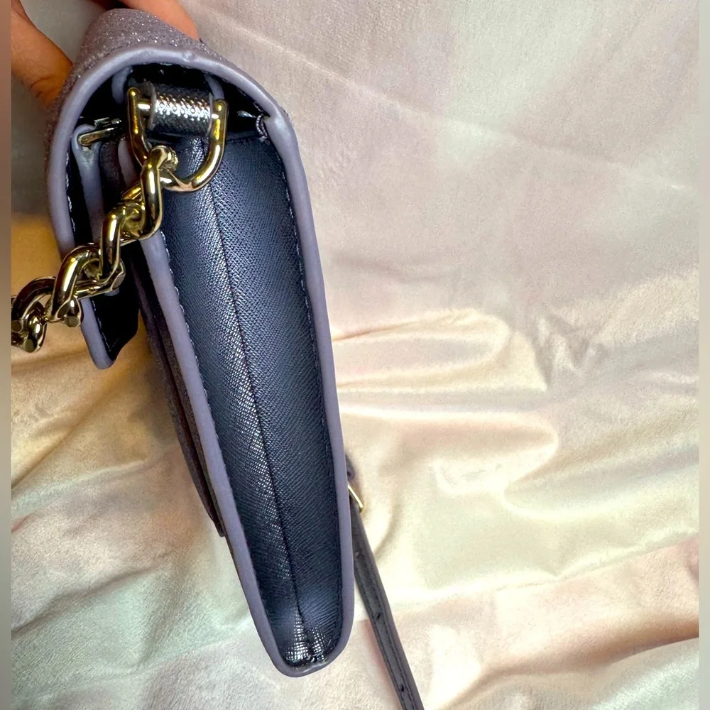 Kate Spade Crossbody Lilac Frost Tinsel Glitter - Picture 6 of 12